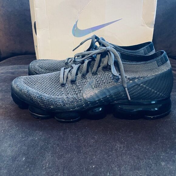 Nike Air VaporMax Midnight Fog Grey Running Shoes 849557-009 Mens 10 Womens 11.5 - Picture 8 of 16